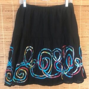 Life Style Boho Colorful Skirt Size Large